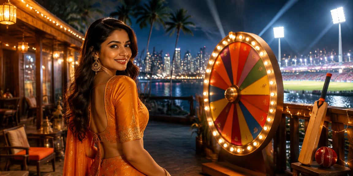 Excited players enjoying Andar Bahar game in Kerala market at night